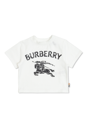 Light blue T-shirt with logo Burberry Kids - Vitkac Northern Ireland